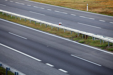 Road with asphalt