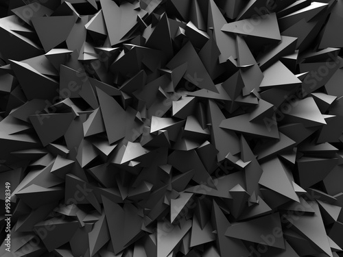 Naklejka - mata magnetyczna na lodówkę Abstract Dark Chaotic Wall Design Background