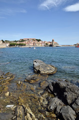 Wall Mural - Coast of Collioure in France