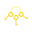 © taxiro - three keys hanging on a ring
