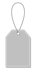 Wall Mural - Blank Gray Tag