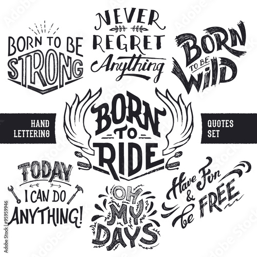 Hand Lettering Trendy Motivational And Funny Quotes Set Isolated On White Background Buy This Stock Vector And Explore Similar Vectors At Adobe Stock Adobe Stock