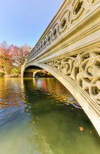Bow Bridge, Central Park In Autumn