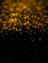  Abstract Blur Gold  Bokeh Lighting From Glitter Texture