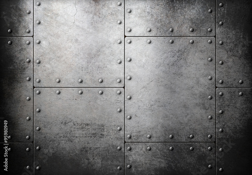 Cuadros en Lienzo old steel metallic background