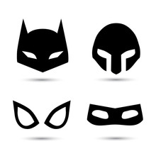Super Hero Vector Icons Set