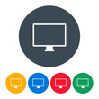 © Andriy Mertsalov - monitor icons colorful set on the white background. stock vector illustration eps10