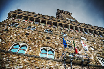 Sticker - front view of Palazzo vecchio in hd