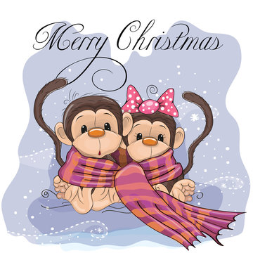 Two Cute Monkeys