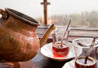 Drinking Traditional Turkish