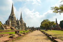 Ayutthaya Historical Park , Famous Travel Spot In Thailand
