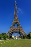 Fototapeta Paryż - Tour Eiffel (Eiffel Tower) located on Champ de Mars in Paris.