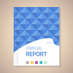 Annual Report Cover vector illustration