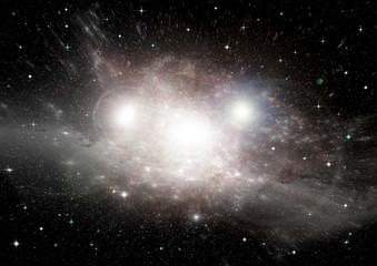 Wall Mural - galaxy in a free space