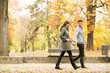 © BGStock72 - Loving couple in the autumn park