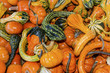 Orange Green Yellow Gourds Calabash Pumpkins Washington