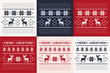 christmas winter pattern print set 
