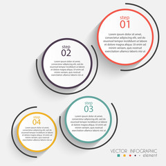 Aufkleber - Vector colorful info graphics for your business presentations.