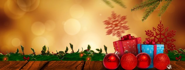 Poster - Composite image of presents