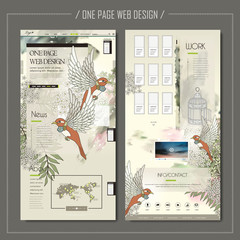 Wall Mural - elegant one page web design