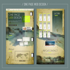 Wall Mural - modern one page web design