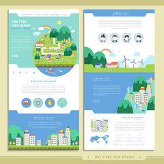 Wall Mural - lovely one page web design