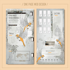 Wall Mural - elegant one page web design