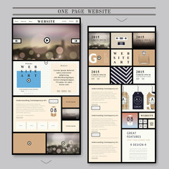 Wall Mural - elegant one page web design