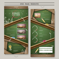 Wall Mural - creative one page web design