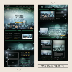 Wall Mural - gorgeous one page web design