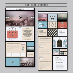 Wall Mural - elegant one page web design