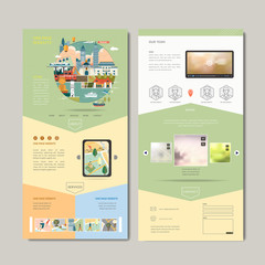 Wall Mural - adorable one page web design