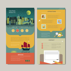 Wall Mural - adorable one page web design