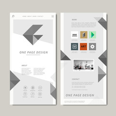 Canvas Print - modern one page web design
