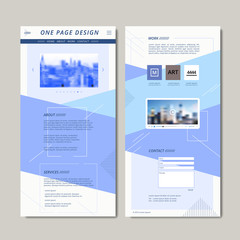 Wall Mural - modern one page web design
