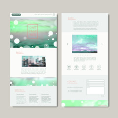 Wall Mural - elegant one page web design