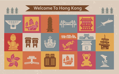 Wall Mural - Hong Kong travel collections