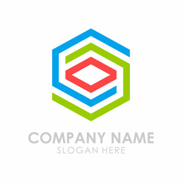 Initial S Box Line Logo icon 