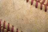 Fototapeta Desenie - softball with red stitching
