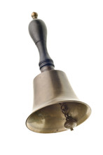 Antique Brass Bell Isolated