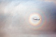 Aerial View, Halo in the Clouds