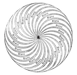 Wall Mural - ball, the most wide strips remain white, vintage engraving.