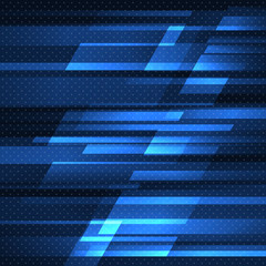 Wall Mural - Abstract vector background with blue stripes