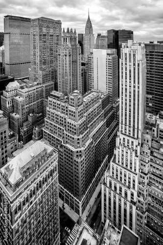 Nowoczesny obraz na płótnie New York City Manhattan aerial view