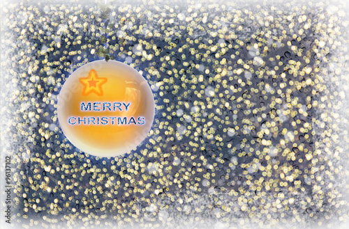 Valokuva Merry Christmas background with wishing crystal