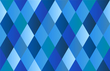 Blue Diamond Polygon Background Vector Illustration