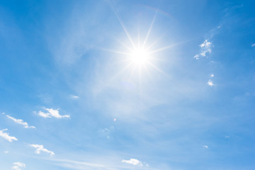 sun, blue sky