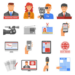 Sticker - Media Icons Set