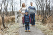 © Louis-Paul Photo - Beautiful outdoor pregnant couple portrait in autumn nature