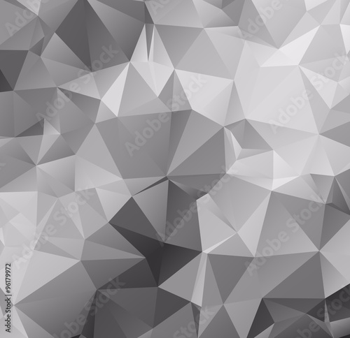 Naklejka dekoracyjna Grey and white triangular modern background